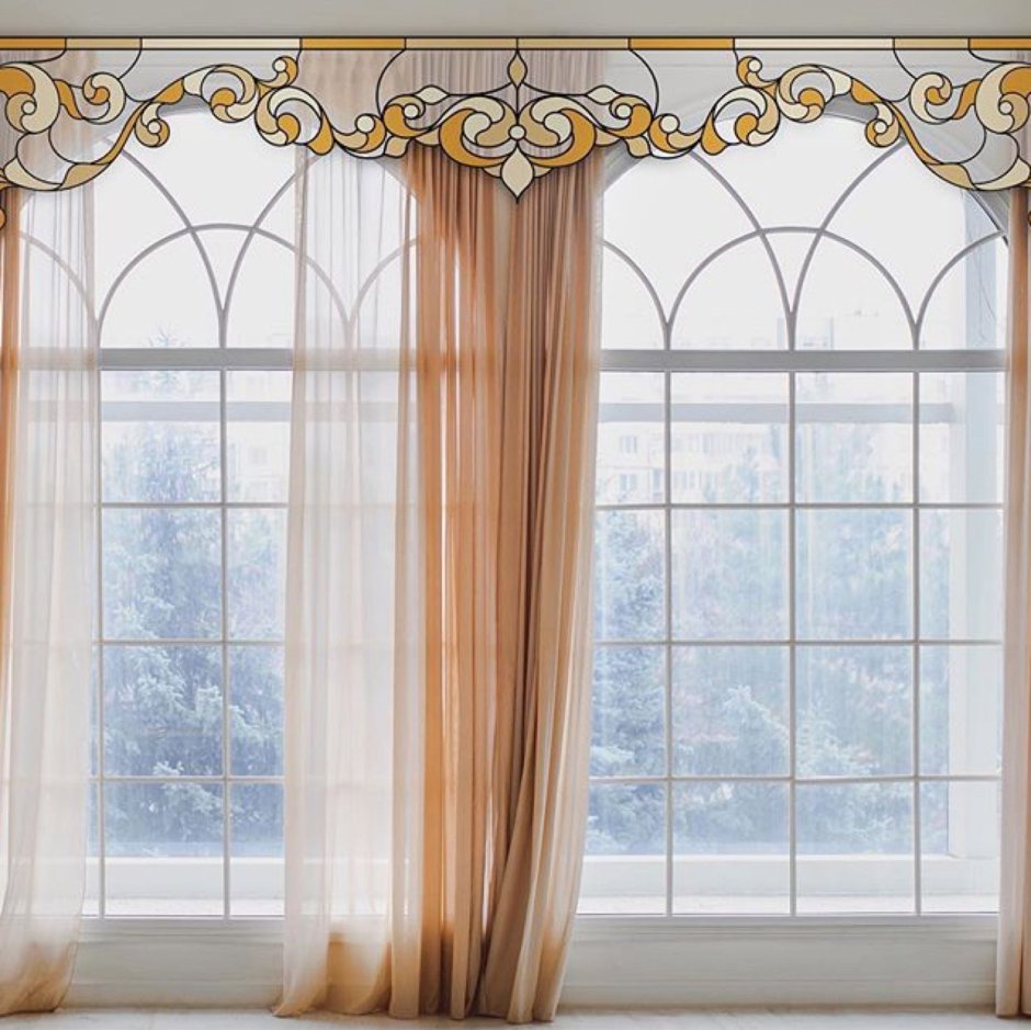 Фигурные ламбрекены фабрика