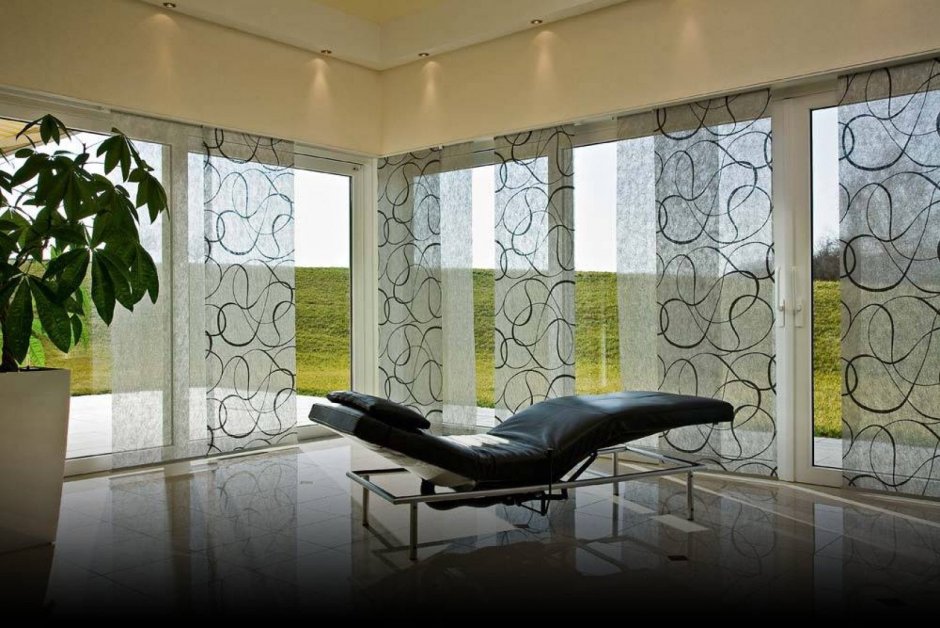 Шторы на панорамные окна