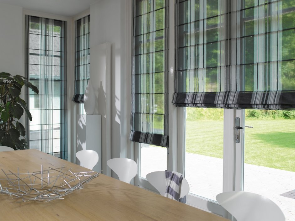 Римские шторы на панорамные окна