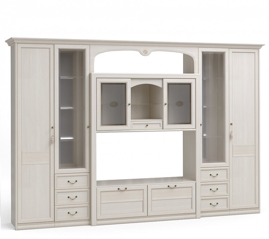 Стенка Ровена светлая Шатура