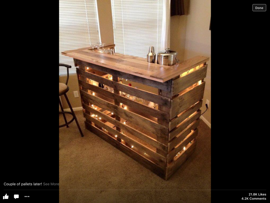 Бар из поддонов