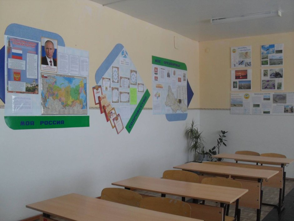 Кабинет географии в школе СССР