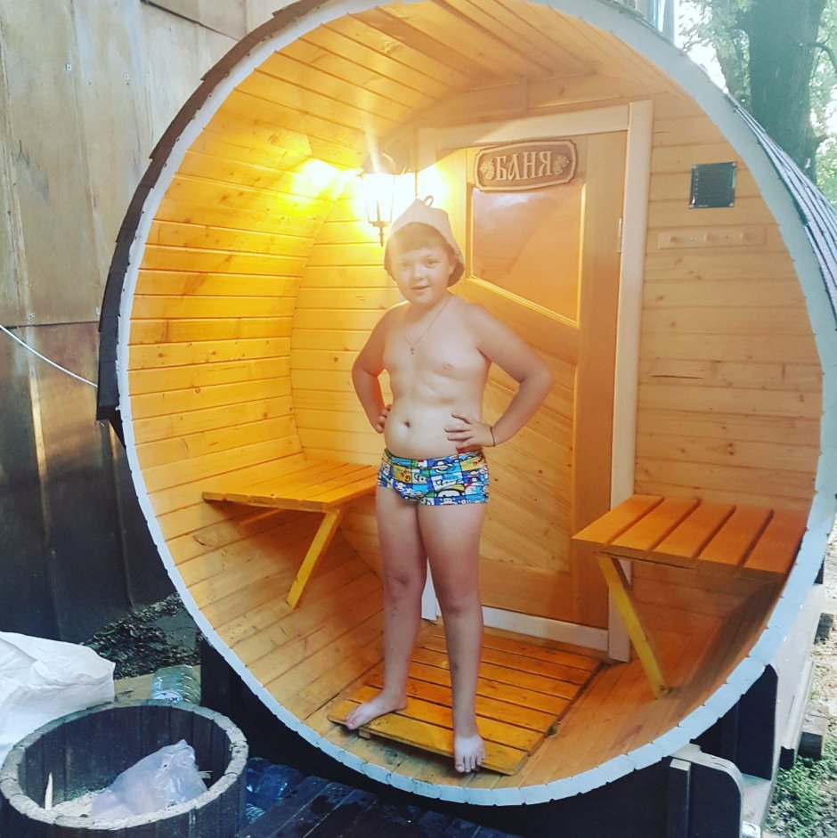 Баня бочка 2 метра