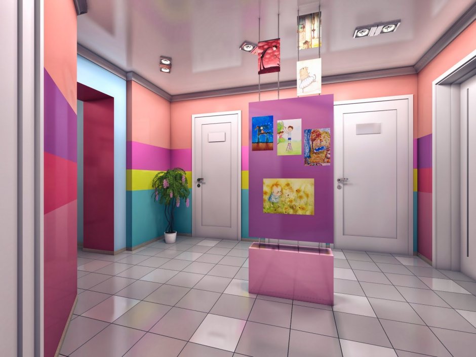 Интерьер холла детского сада