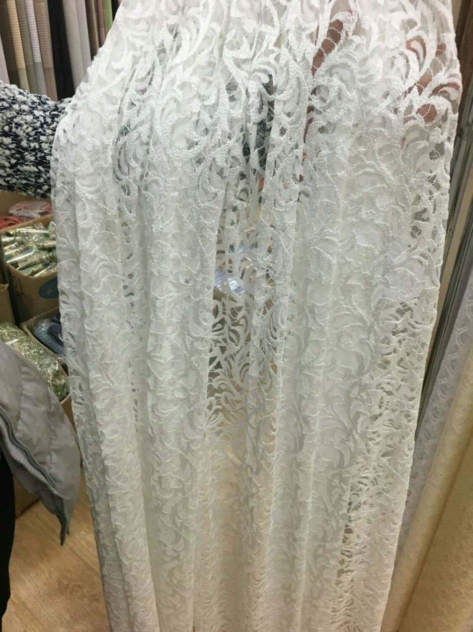 Тюль гипюровая