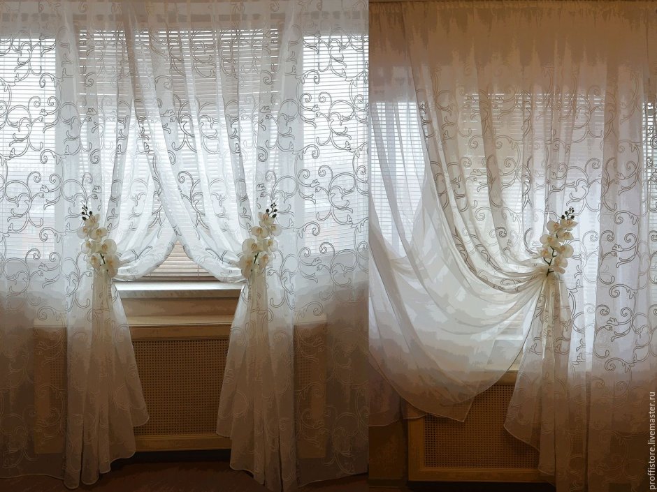 Тюль с подхватом