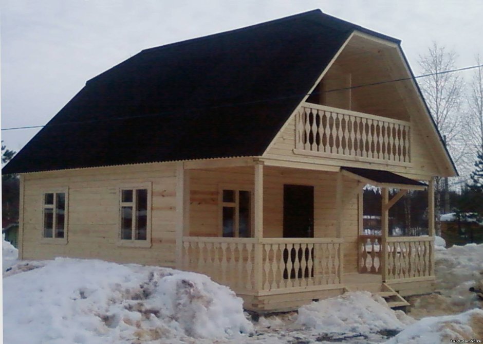 Балкон на мансардной крыше