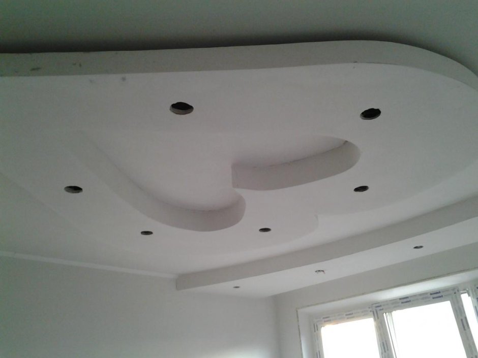 Фигурные потолки из гипса