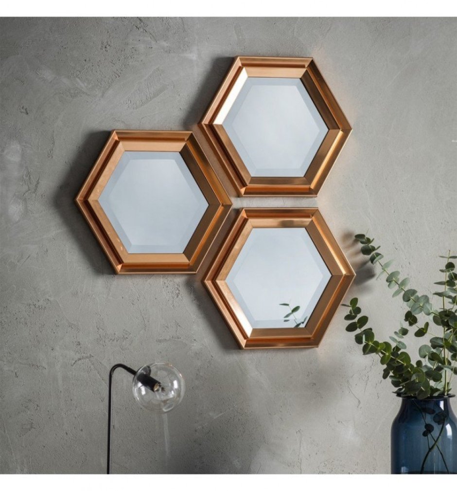 Зеркало Гексагон икеа