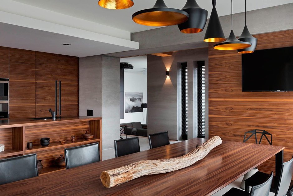 Деревянные элементы в интерьере