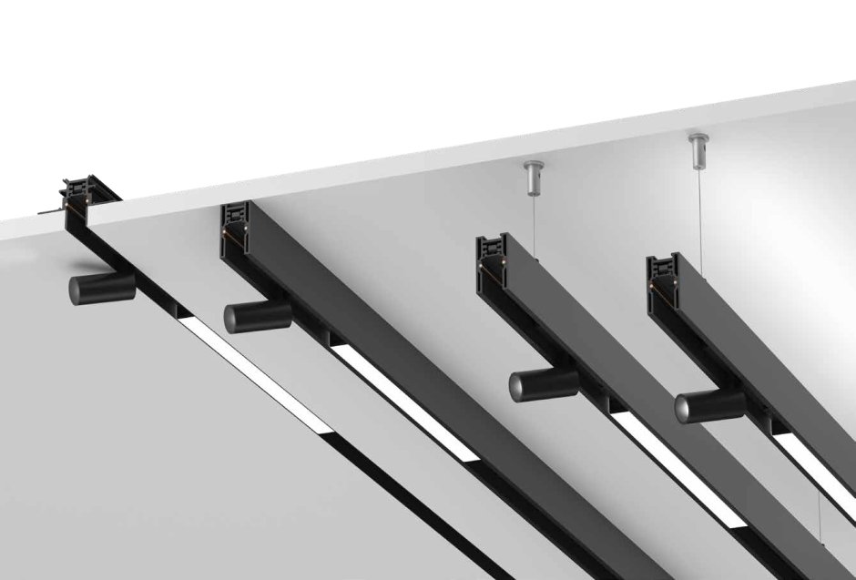 Трековые светильники в интерьере