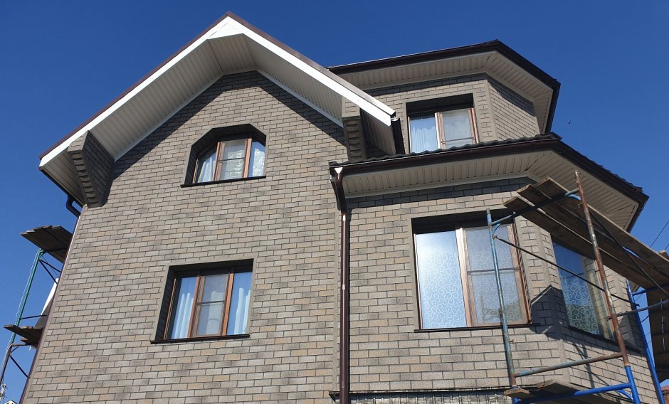 ТЕХНОНИКОЛЬ Hauberk фасадная плитка камень травертин