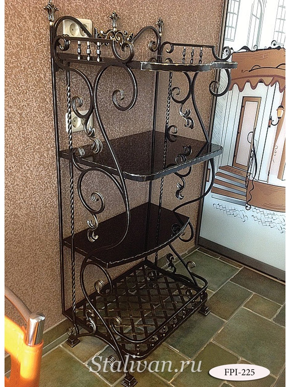 Кованый стеллаж