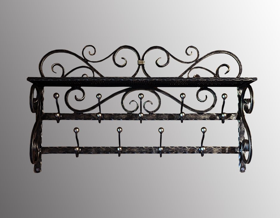 Вешалка настенная металлическая
