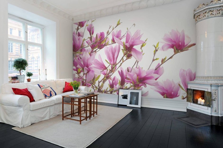 Магнолия в интерьере