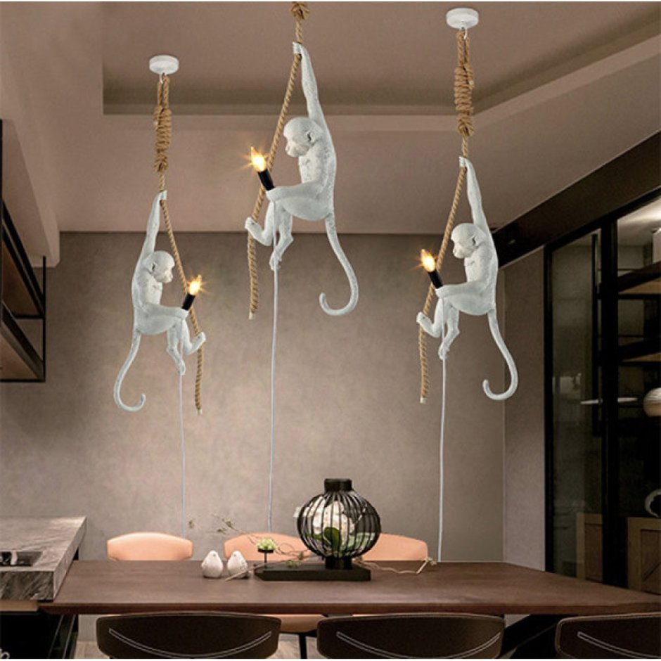 Seletti Monkey Lamp Ceiling светильник обезьяна с лампой