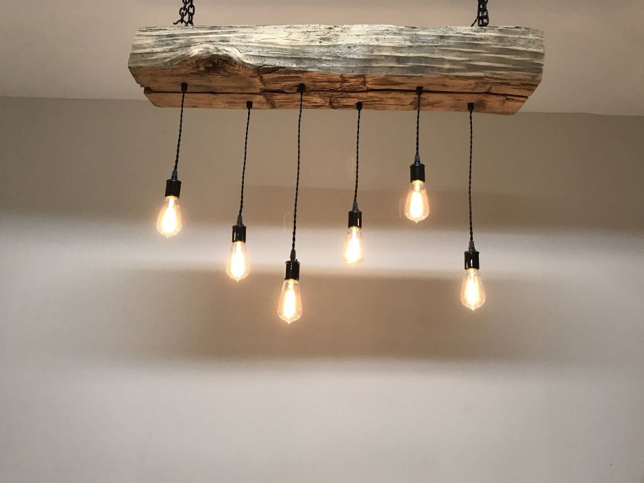 Люстра в стиле рустик