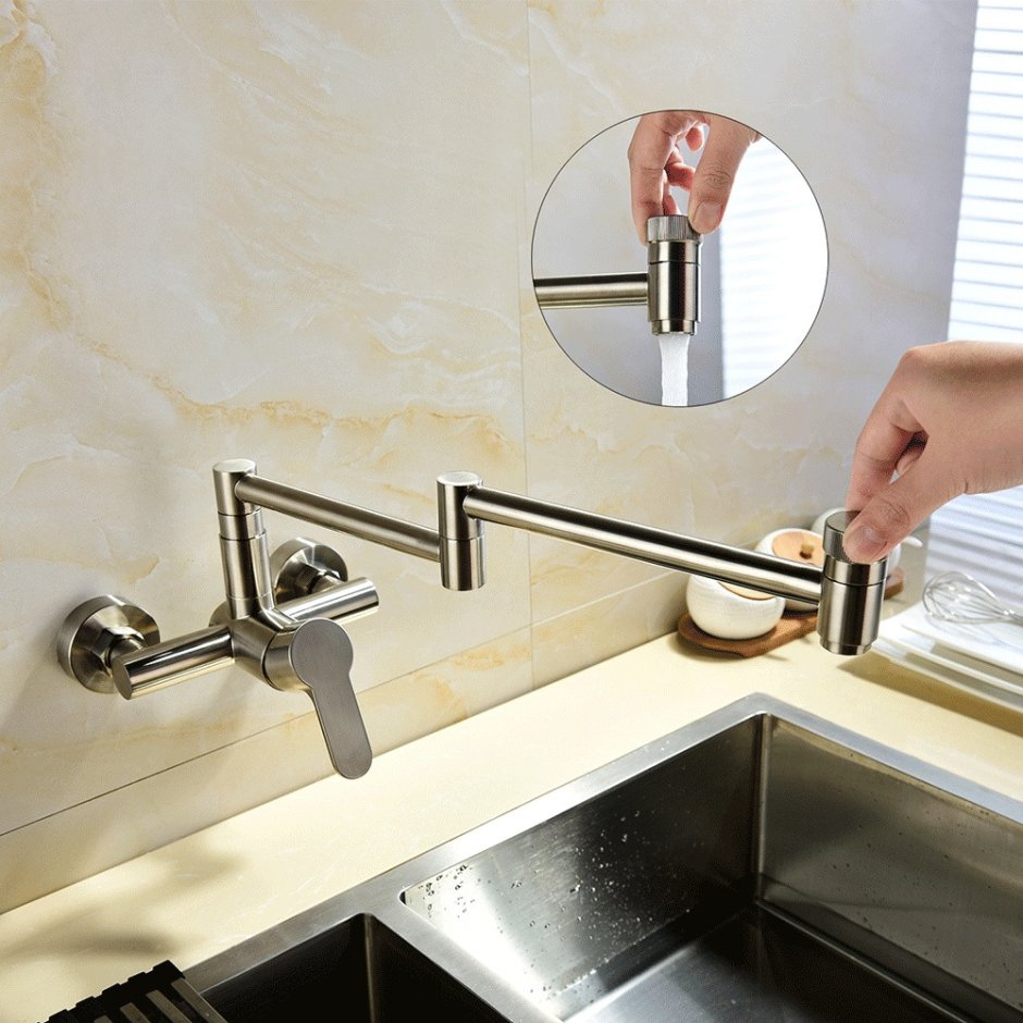 Газовый кран над плитой