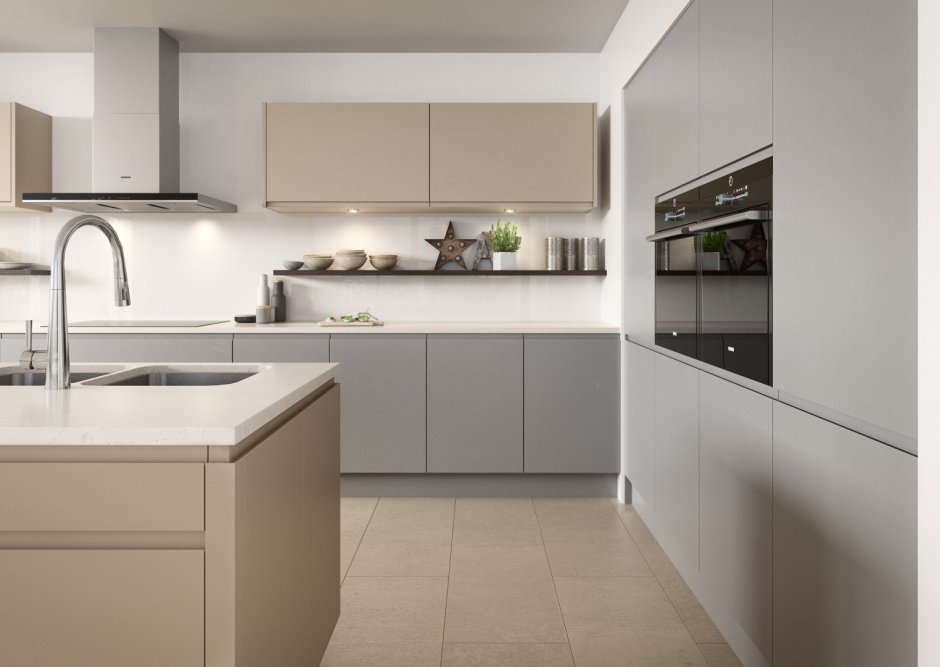 Кухня RAL 7044 Silk Grey