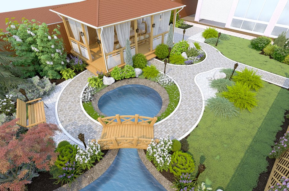 Ландшафт внутреннего дворика