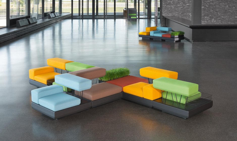 Модульные диваны для рекреаций