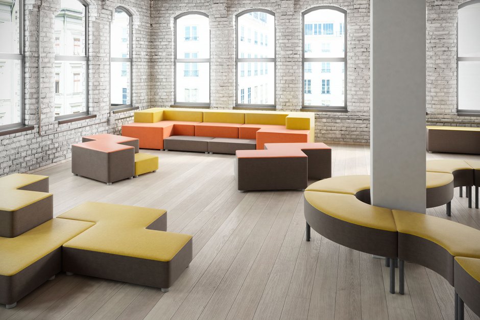 Модульные диваны для общественных зон