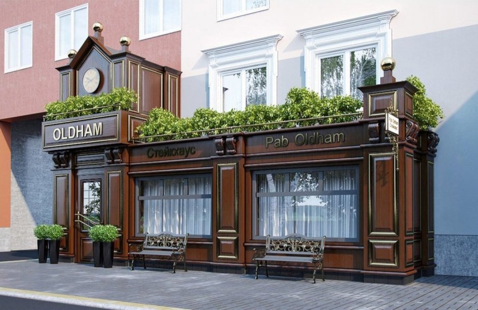 Фасады офисов в жилых домах