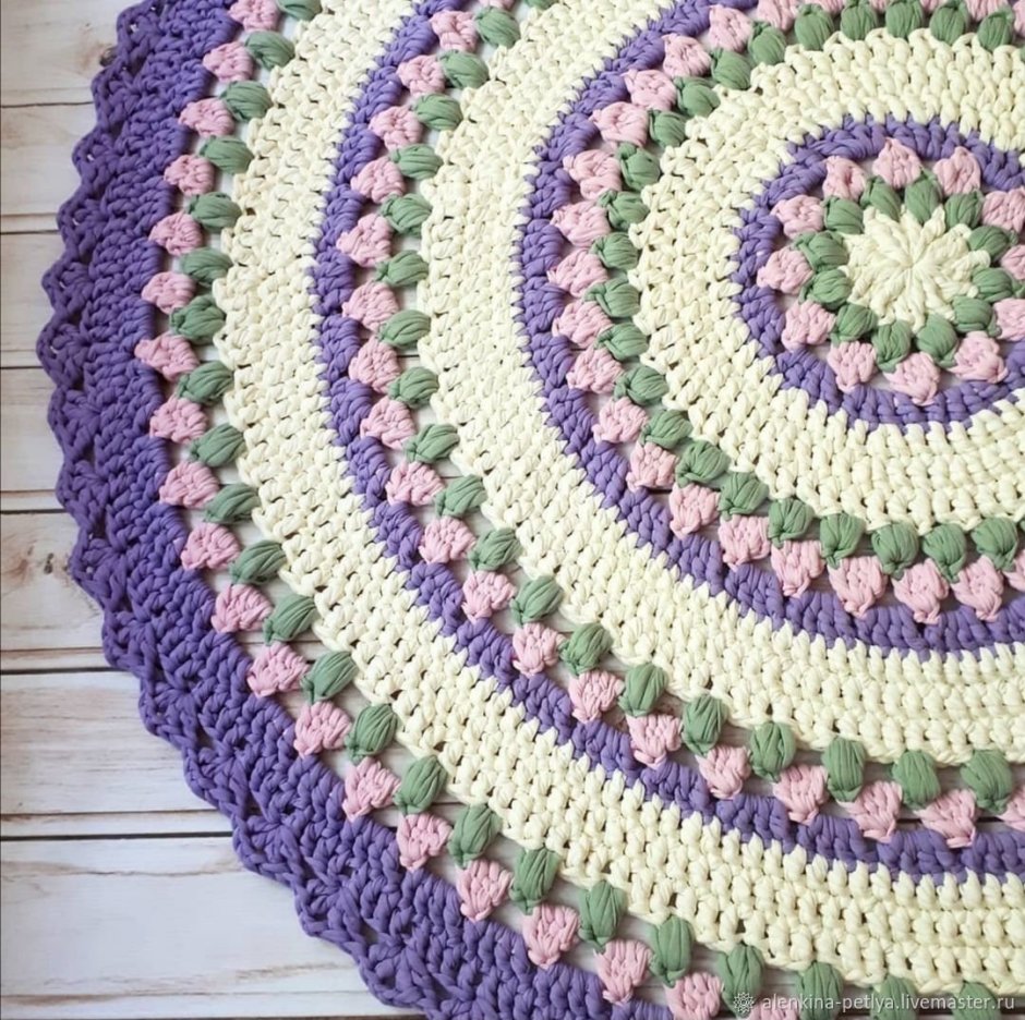 Вязаные коврики