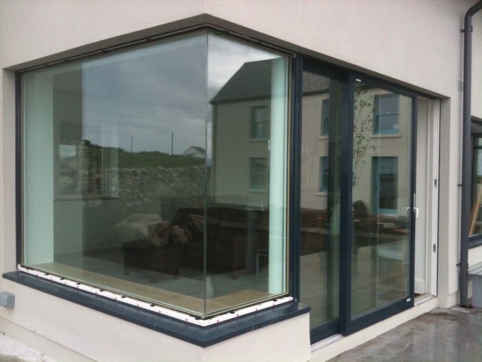 Гостиная с панорамными окнами