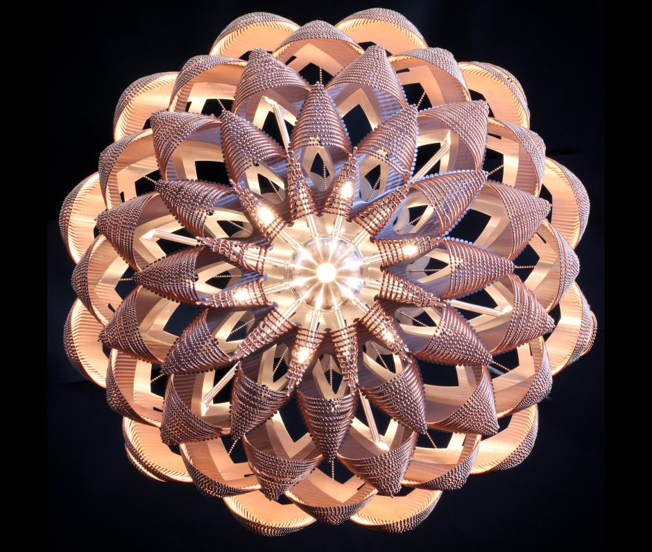 Lamp Wood Rotang Wicker Barrel n2 / лампа плетеная из ротанга "бочка" №2