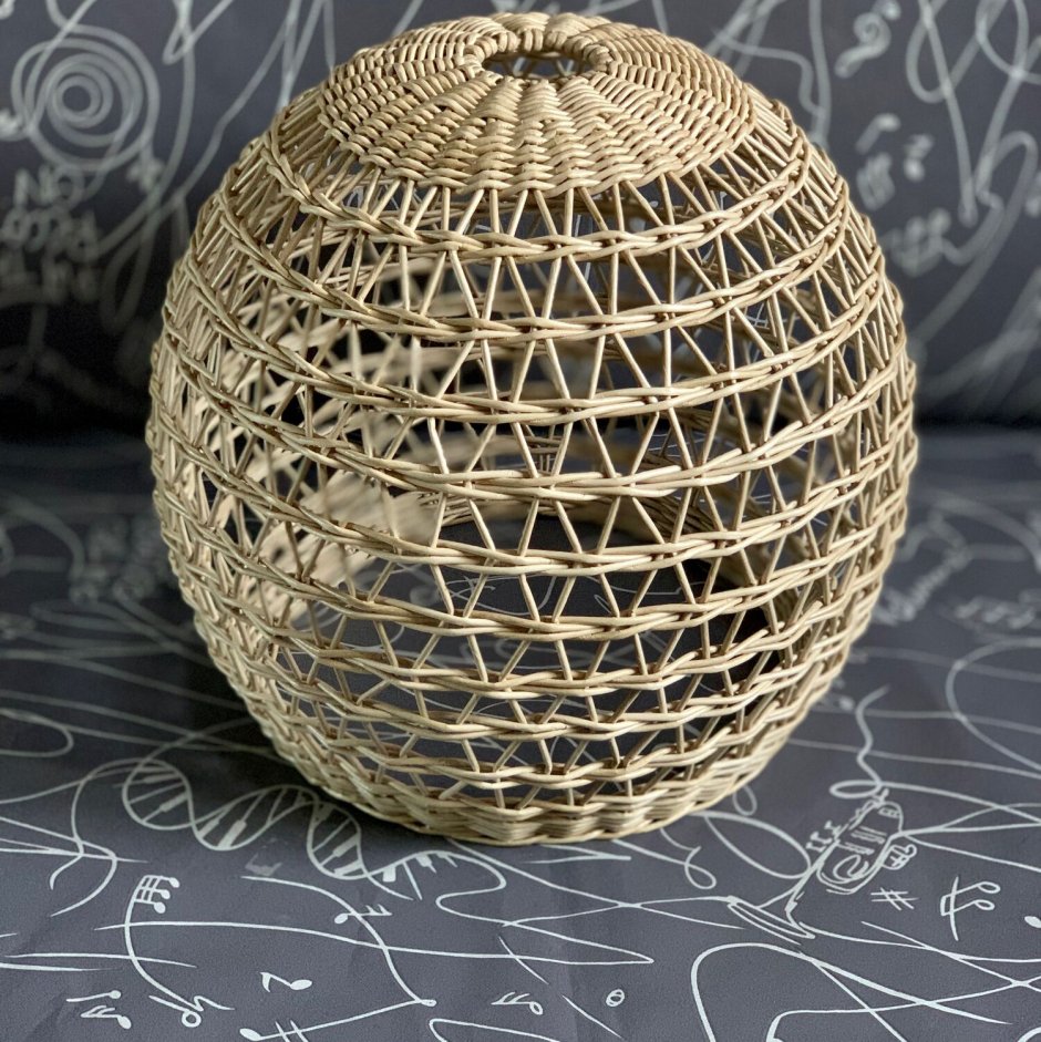 Торшер ротанг