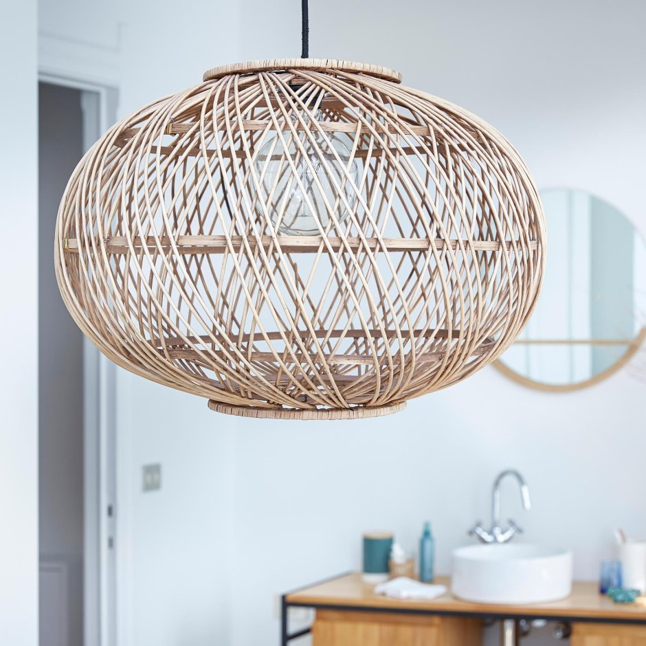 Светильник ротанг Леруа Мерлен
