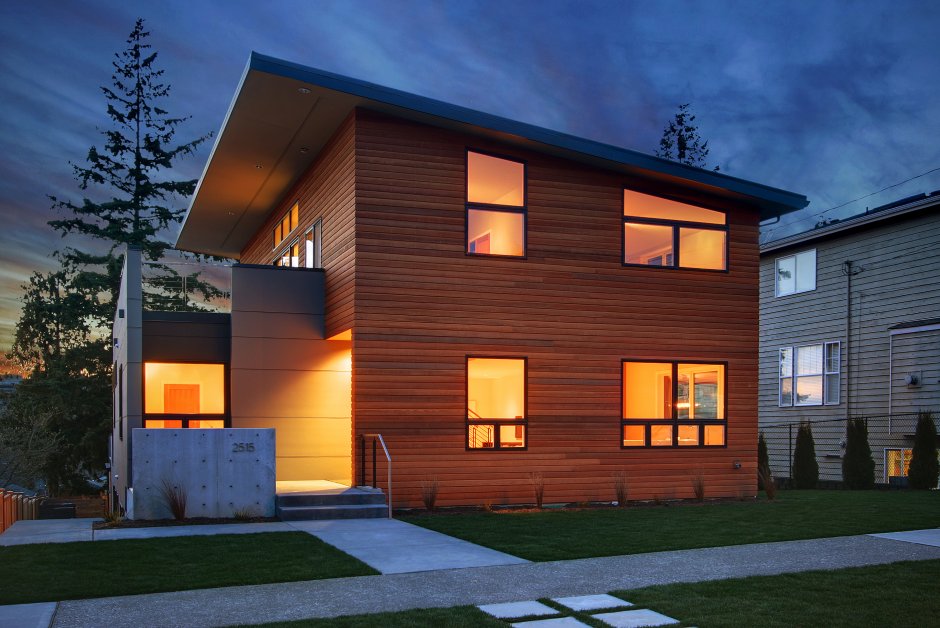 Дома с односкатной крышей двухэтажные проекты