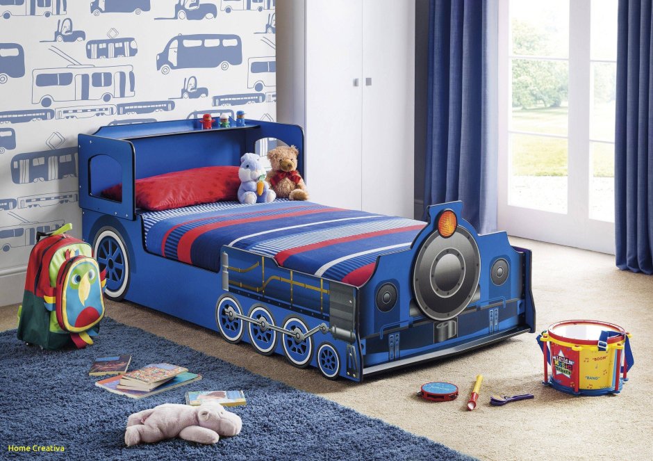 Кровать паровоз для мальчика