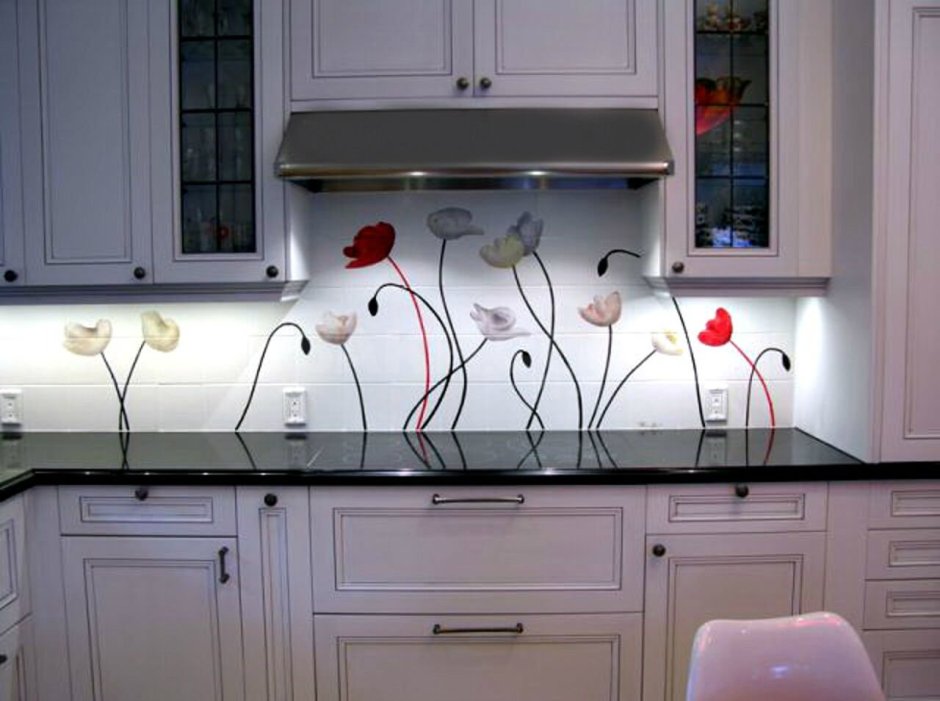 Кухонный фартук абстракция