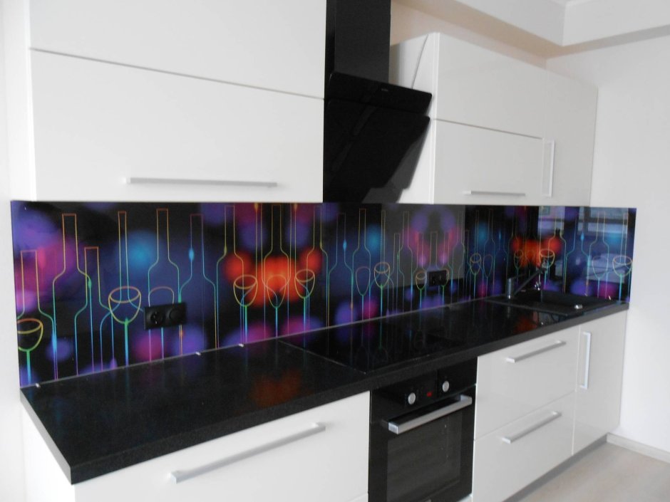 Кухонный фартук с подсветкой