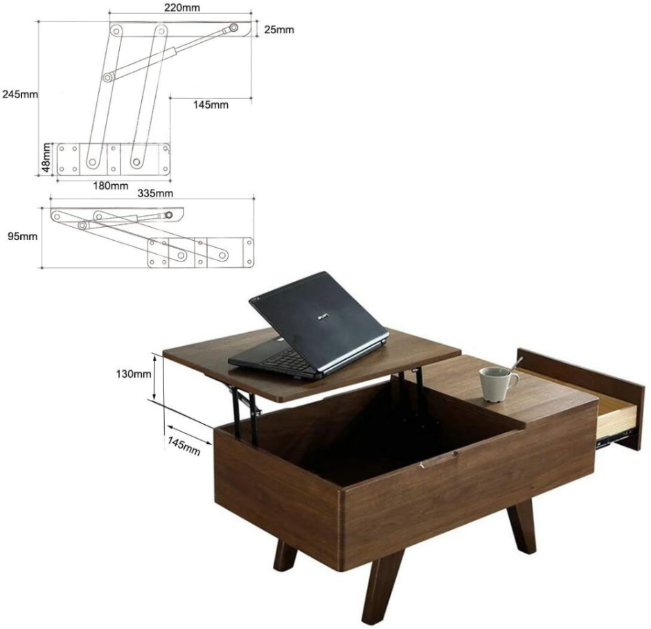 Журнальный столик-трансформер James Tomasucci