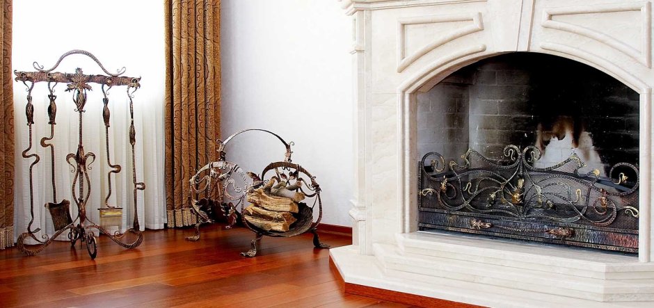 Решетка на камин кованая