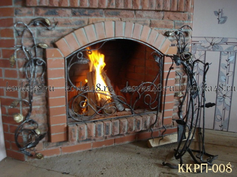 Камины с ковкой