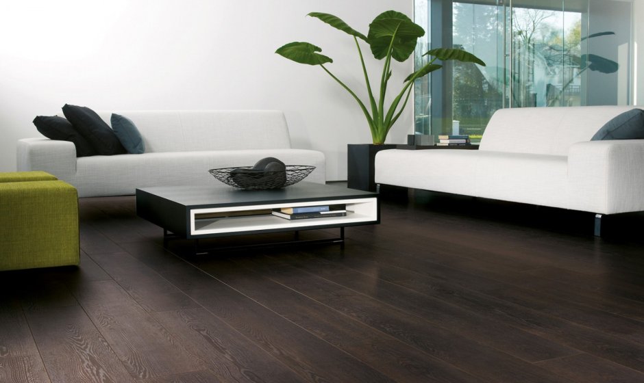 Темный ламинат в интерьере квартиры