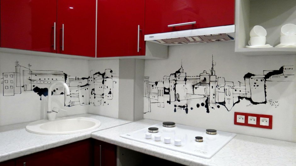 Трафарет для кухонного фартука