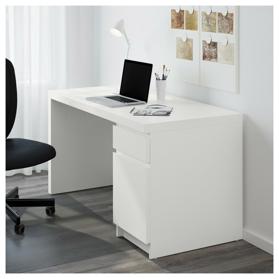 Стол икеа МАЛЬМ белый