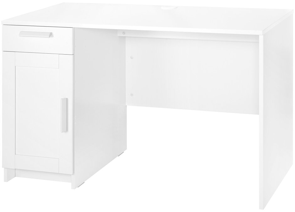 Письменный стол ikea hemnes с полками белый