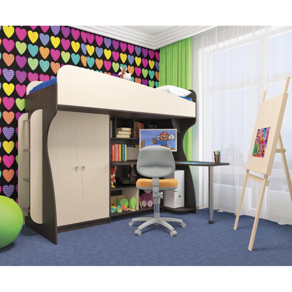 Кровать чердак Маугли 2