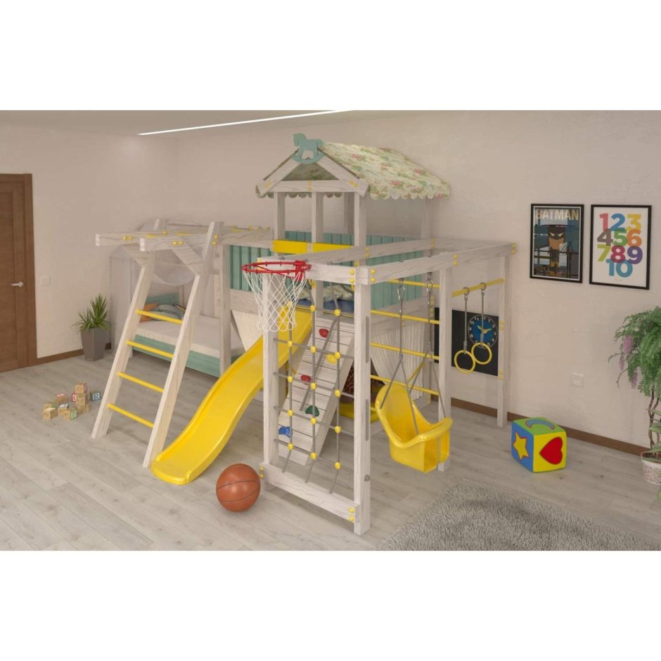 Детский домашний игровой комплекс красная звезда чердак дк2б