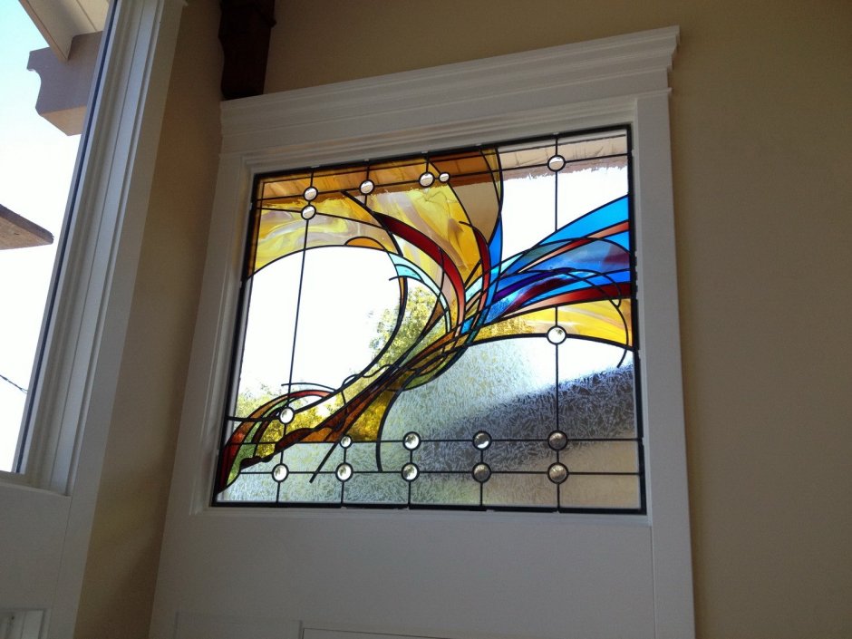 Навесные витражи на окна
