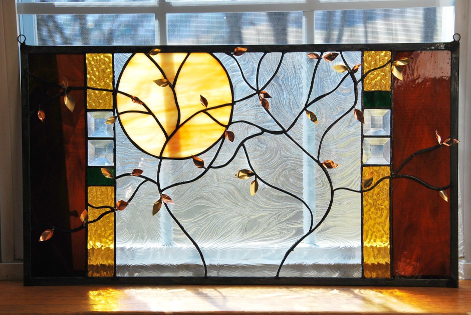 Витраж с янтарем