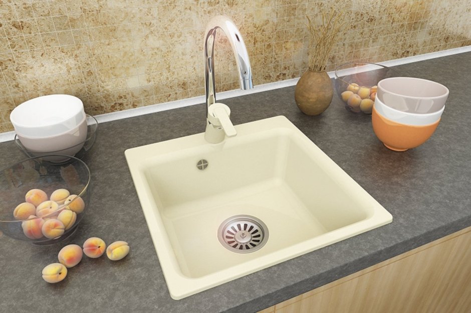 Мойка кухонная GRANFEST Smart gf-sm430 песочный