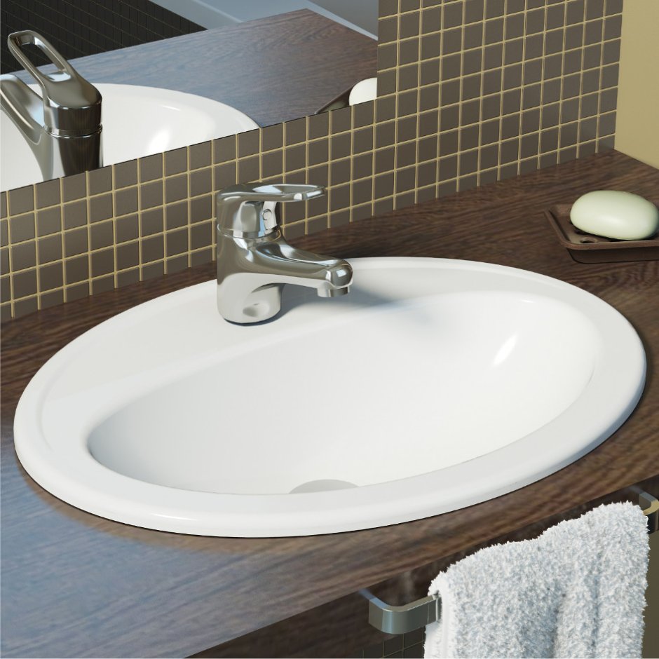 Раковина встраиваемая Cersanit Gamma 63