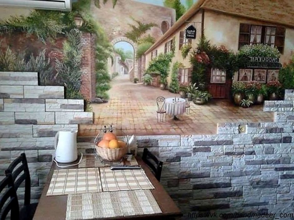 Панно из декоративного камня